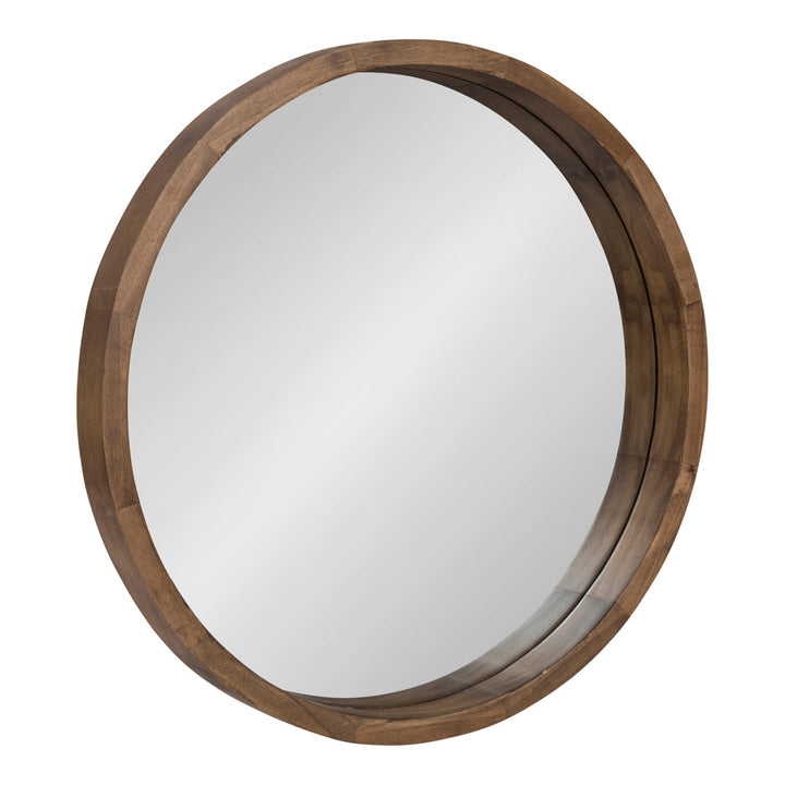 Loftis Modern & Contemporary Accent Mirror Mercury Row® Size: 22" x 22" Finish: Rustic Brown