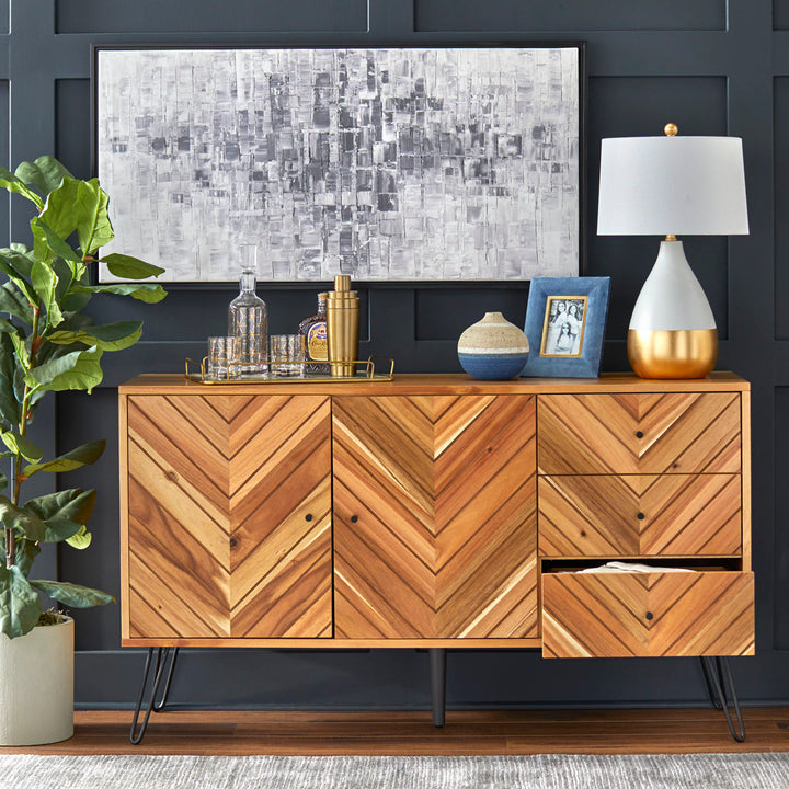 Keira 2 Door 3 Drawer Buffet Mercury Row®