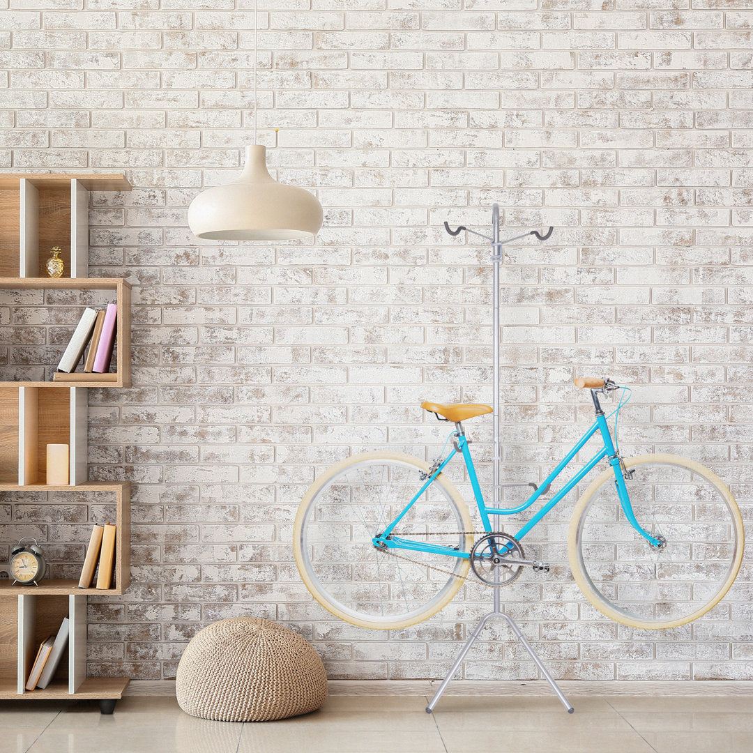 delta Alloy Freestanding Wall Fully Adjustable 2 Bike Single Pole Gravity Bike Storage Rack Delta Design