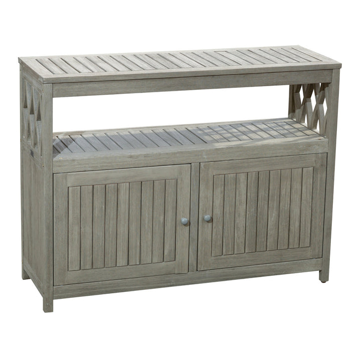 Buecker Wooden Buffet and Console Table Highland Dunes Color: Driftwood Gray