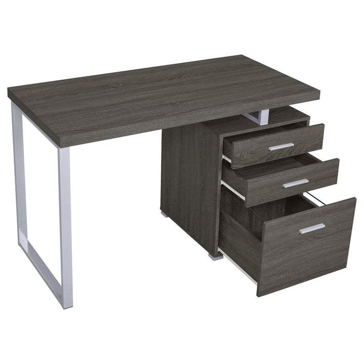 Kaitlyn Reversible Desk Wade Logan® Color: Weathered Gray