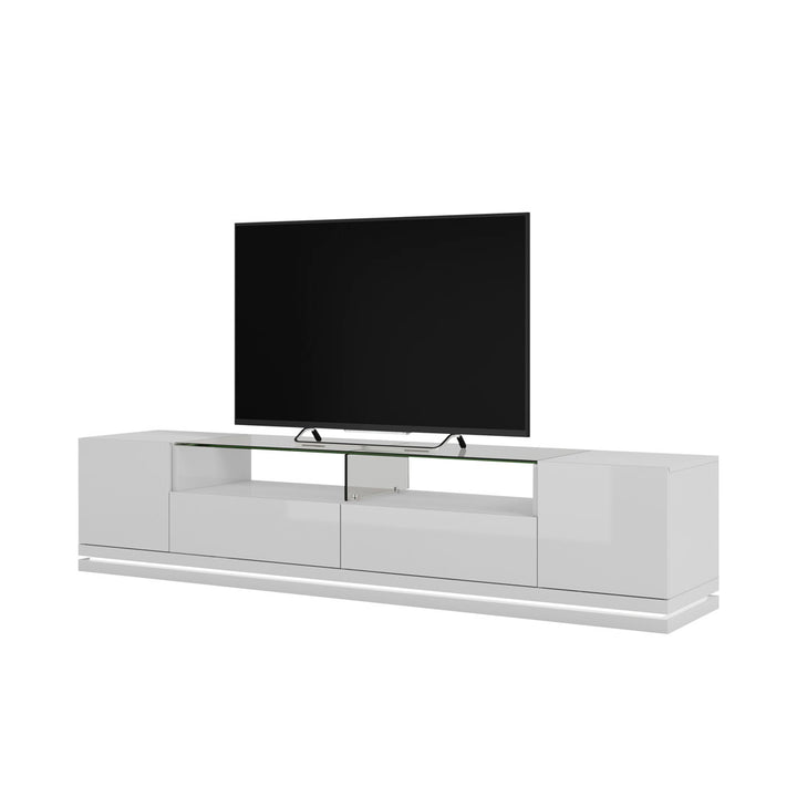 Graidy TV Stand for TVs up to 70" Ebern Designs Color: White Gloss