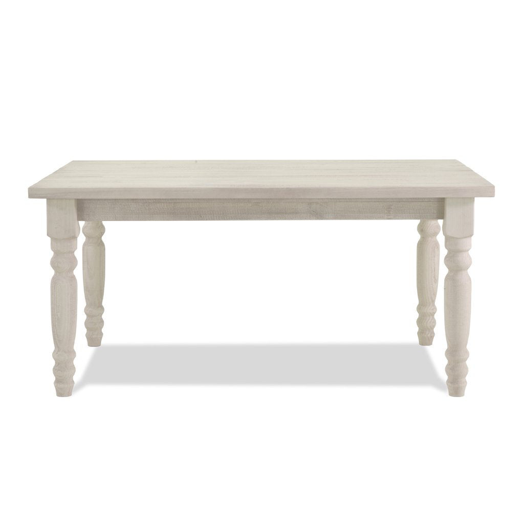 Valerie Dining Table Grain Wood Furniture Color: Off White