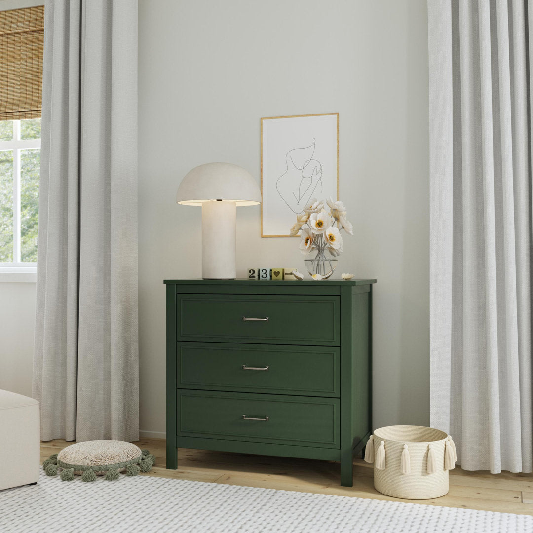 Charlie 3 Drawer Dresser daVinci Color: Forest Green