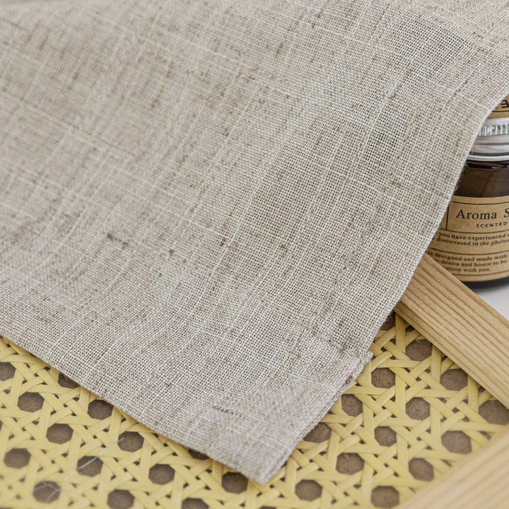 Jep Linen Blended Semi Sheer Rod Pocket Curtain Pair (Set of 2) Gracie Oaks Curtain Color: Linen Size per Panel: 52" W x 96" L