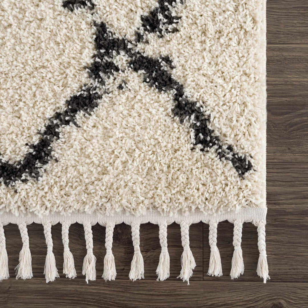 Adeife Moroccan Beige Area Rug Foundry Select Rug Size: Runner 2'7" x 7'3"