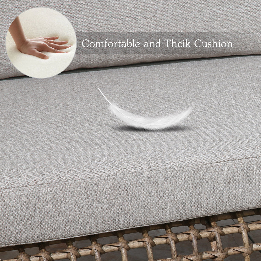 Pietra 78" Wide Outdoor Patio Sofa with Cushions Joss & Main