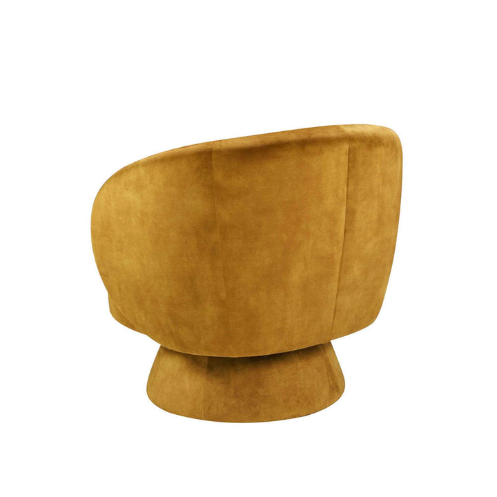 Saboor MINIMORE Modern Style Swivel Accent Chair Orren Ellis Fabric: Yellow Polyester Blend