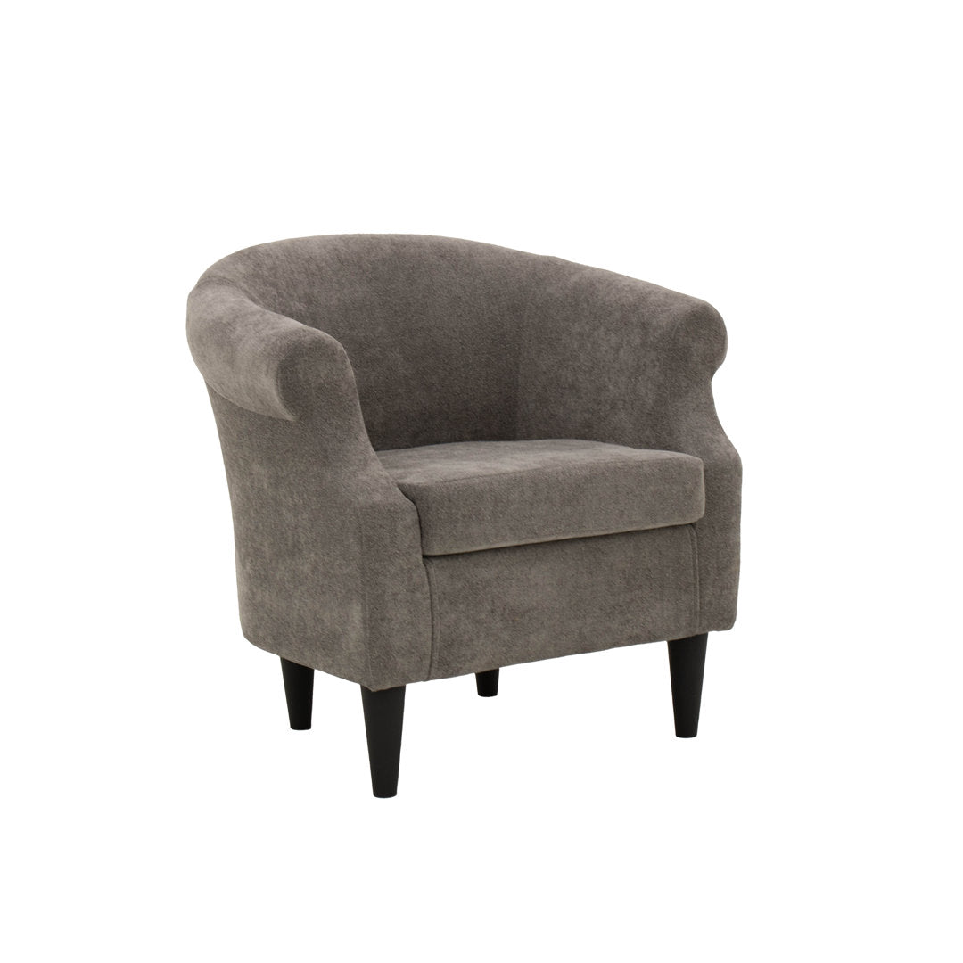 Adea Polyester Barrel Chair Lark Manor™ Fabric: Chloe Slate