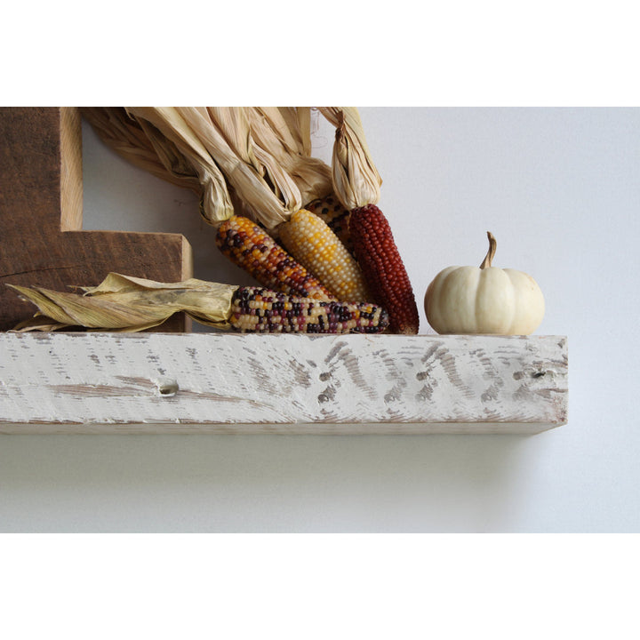 Joao 2 Piece Solid Wood Floating Shelf with Reclaimed Wood Gracie Oaks Size: 2" H x 24" W x 7" D Finish: White Washed
