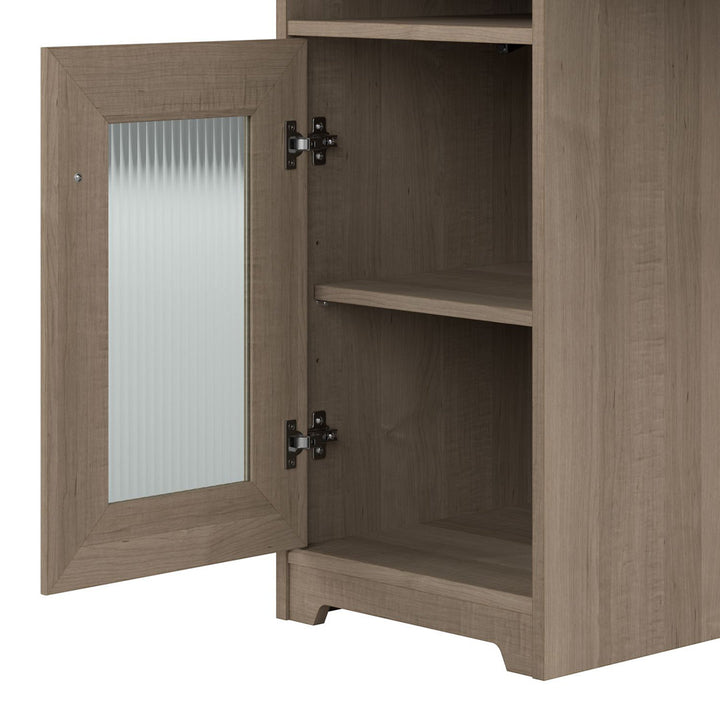 Shelonda L-Shape Executive Desk with Hutch Latitude Run® Color: Ash Gray