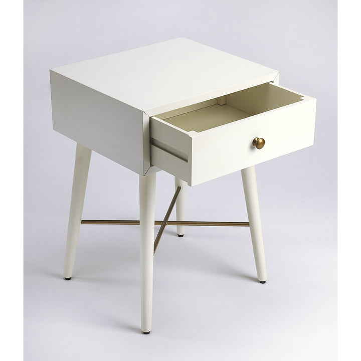 Chaya 1 Drawer Nightstand Mercury Row® Teen Color: White