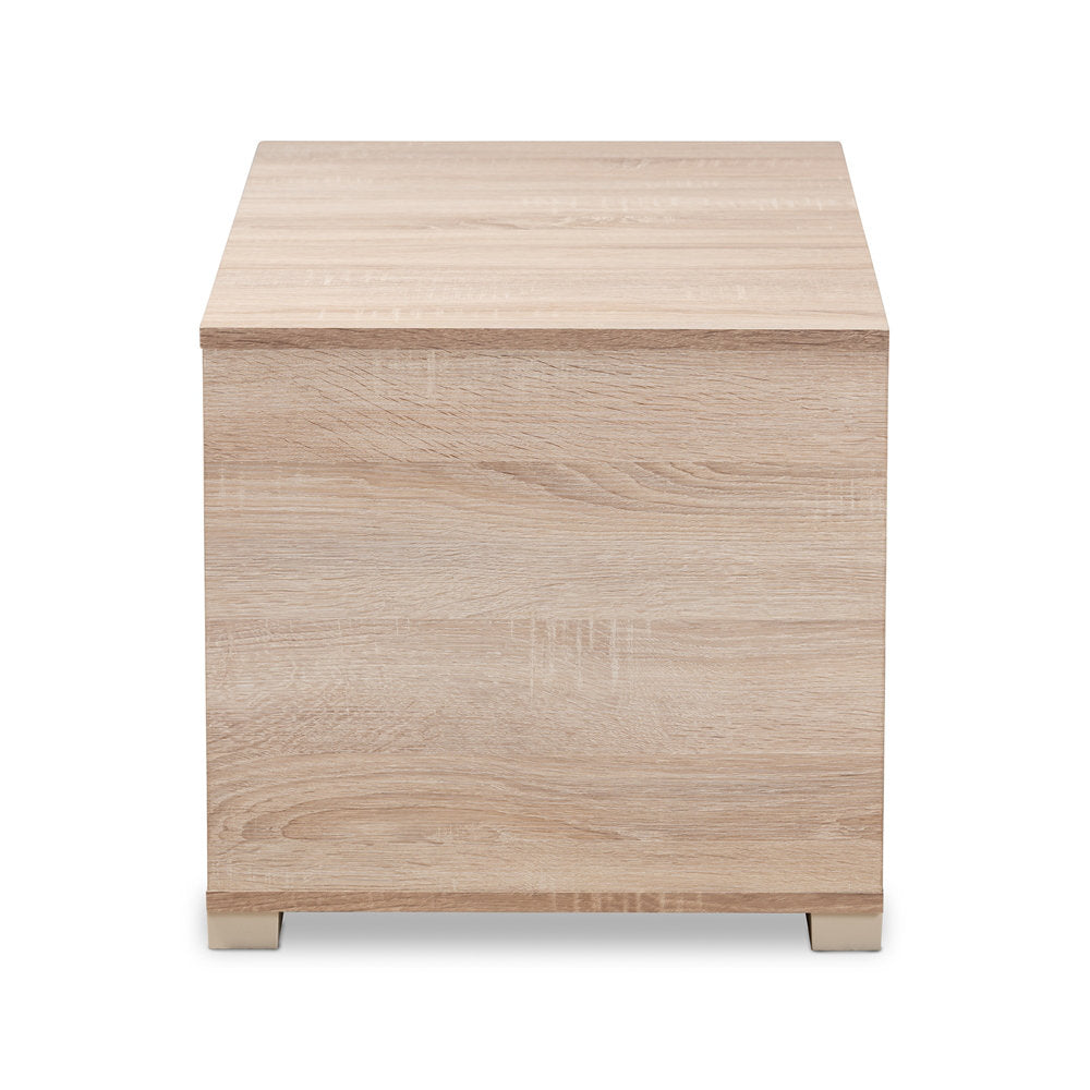Haleyville Litter Box Enclosure Tucker Murphy Pet™ Color: Light Oak Brown/White