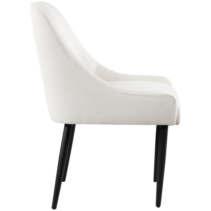 Liandra Side Chair (Set of 2) George Oliver Color: Cream Linen