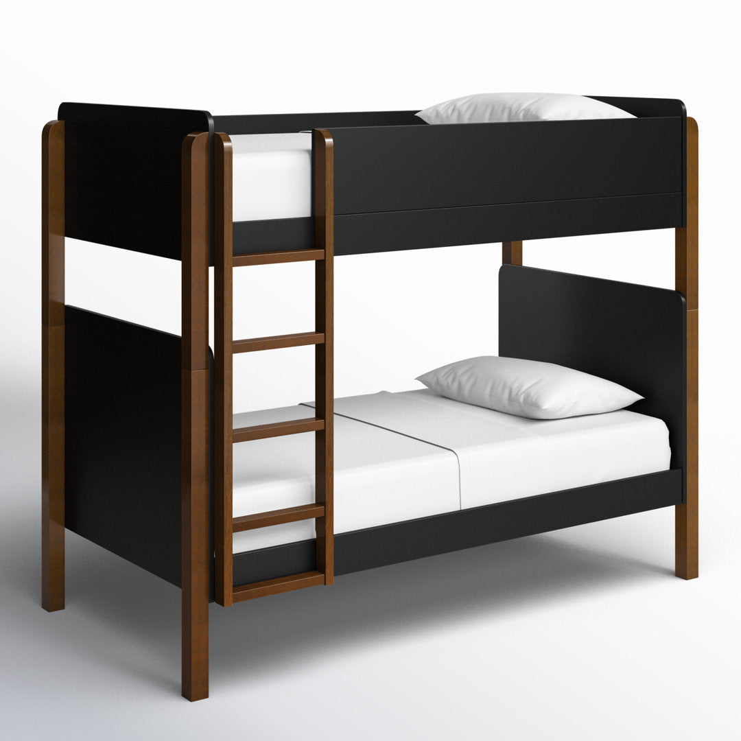 TipToe Twin Bunk Bed babyletto Color: Black/Natural Walnut