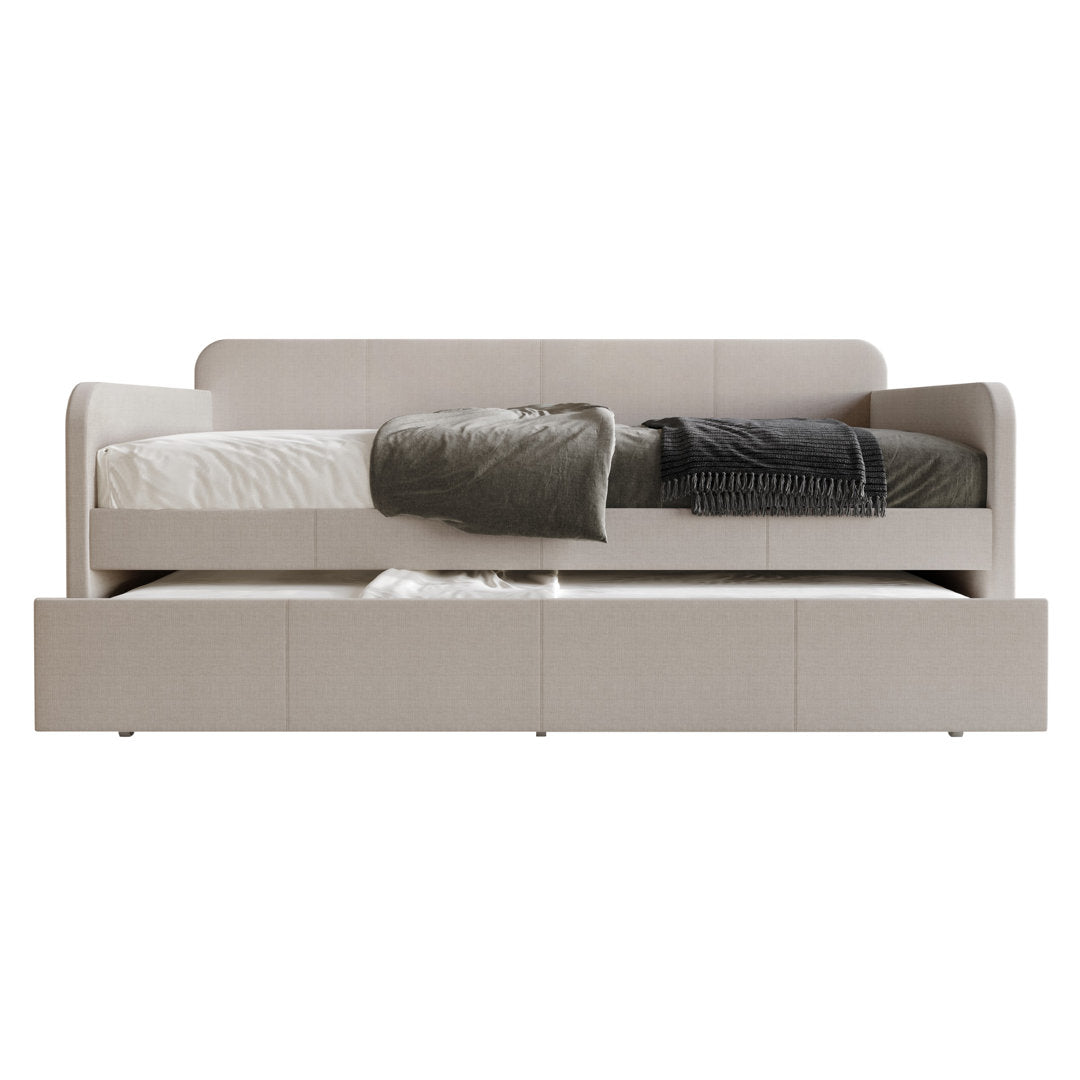 Aysun Upholstered Twin Daybed With Trundle Wade Logan®