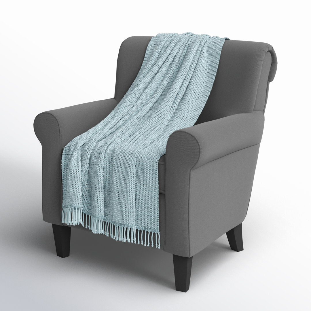 Duien Cotton Throw Birch Lane™ Color: Blue