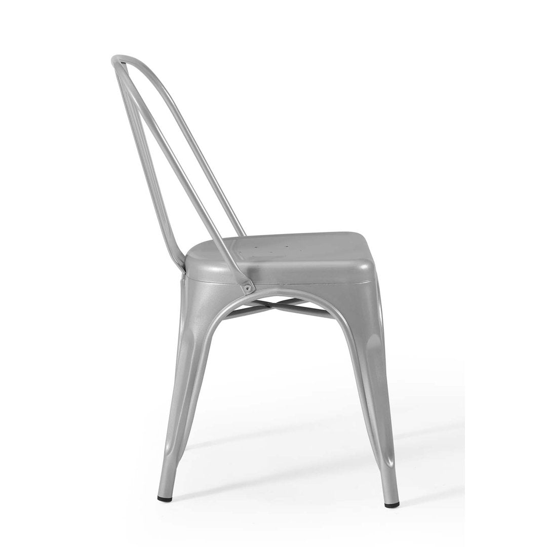 Promenade Bistro Dining Side Chair by Modway (Set of 2) Modway Color: Silver