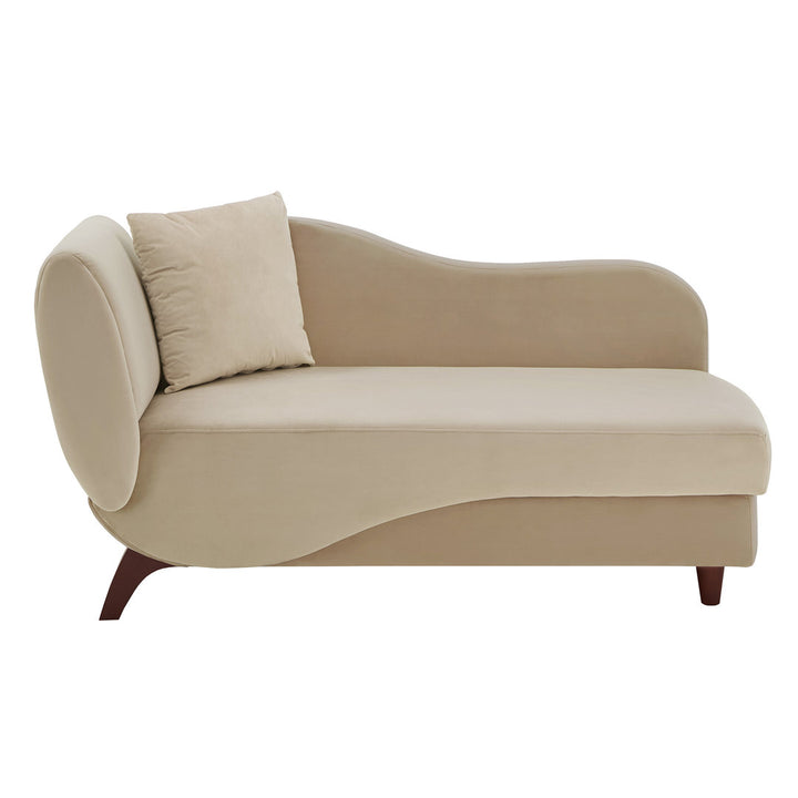Gaven Armless Reclining Foam Chaise Lounge with Storage Mercury Row® Teen Upholstery Color: Dark Beige/Light Beige
