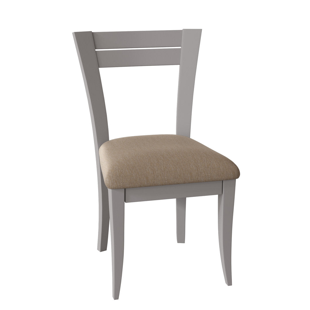 Claverley Ladder Back Side Chair Red Barrel Studio® Frame Color: Chestnut, Upholstery Color: Bounty