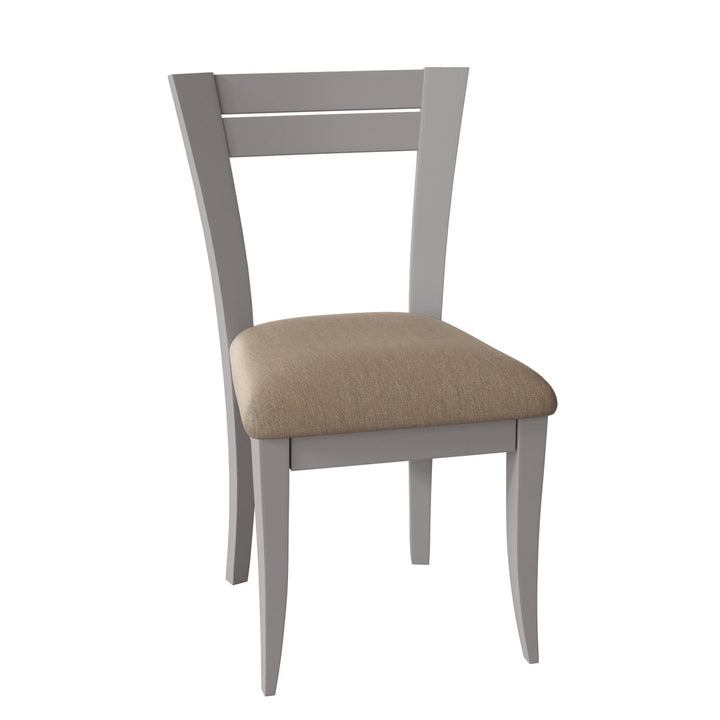 Claverley Ladder Back Side Chair Red Barrel Studio® Frame Color: Chestnut, Upholstery Color: Bounty