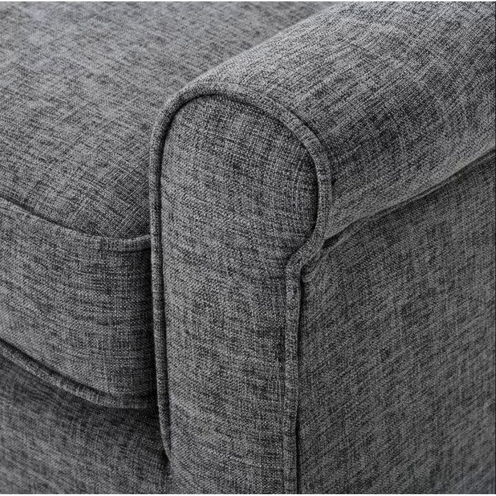 Deby 49.75" Flared Arm Loveseat George Oliver Upholstery Color: Gray Fabric