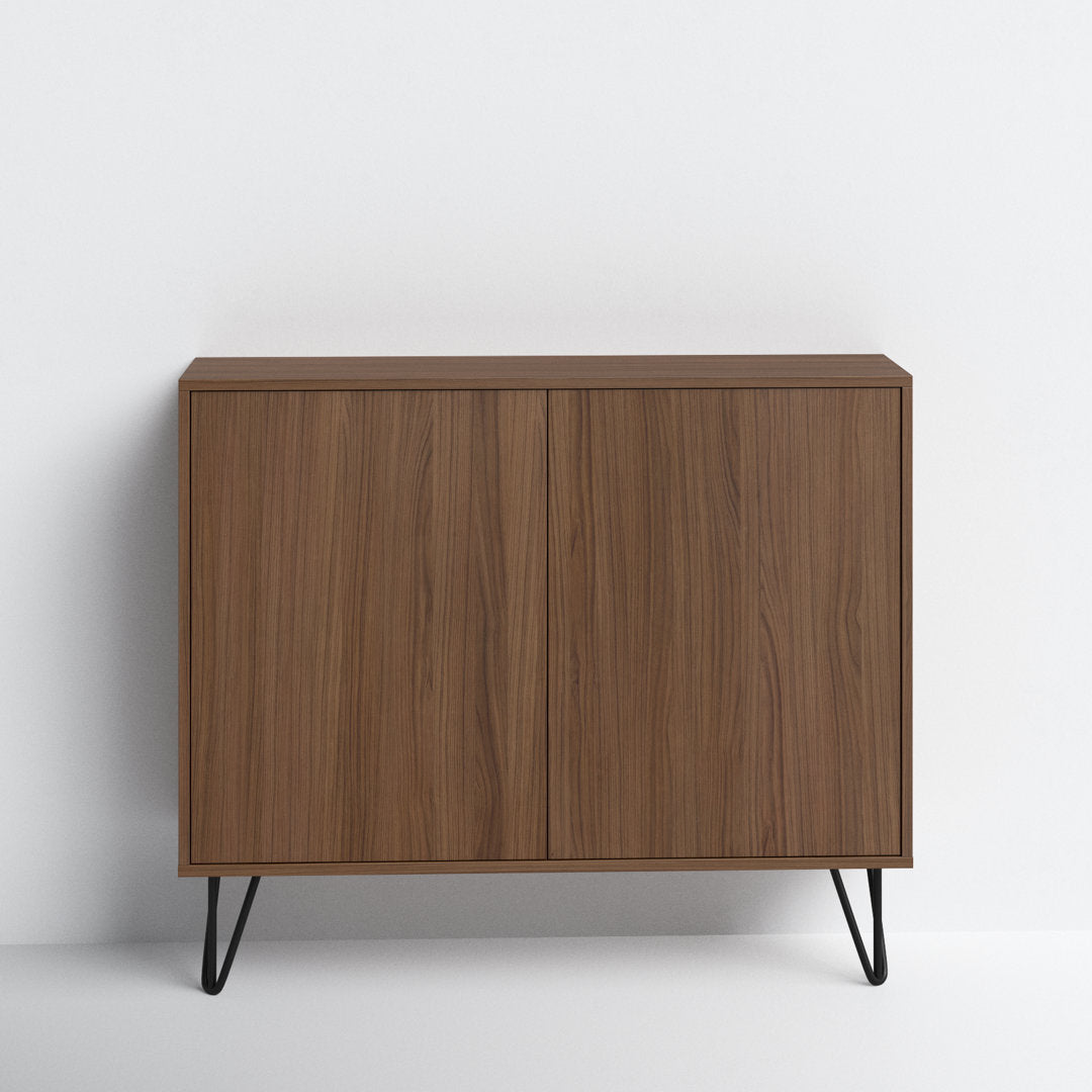 Azerion 2 - Door Accent Cabinet Wade Logan® Color: Walnut