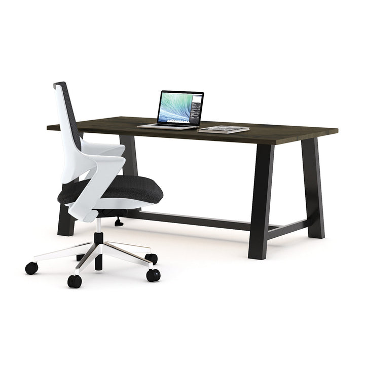 Midtown Solid Wood Breakroom Table KFI Studios Size: 36" H x 96" L x 36" W Top Finish: Barnwood