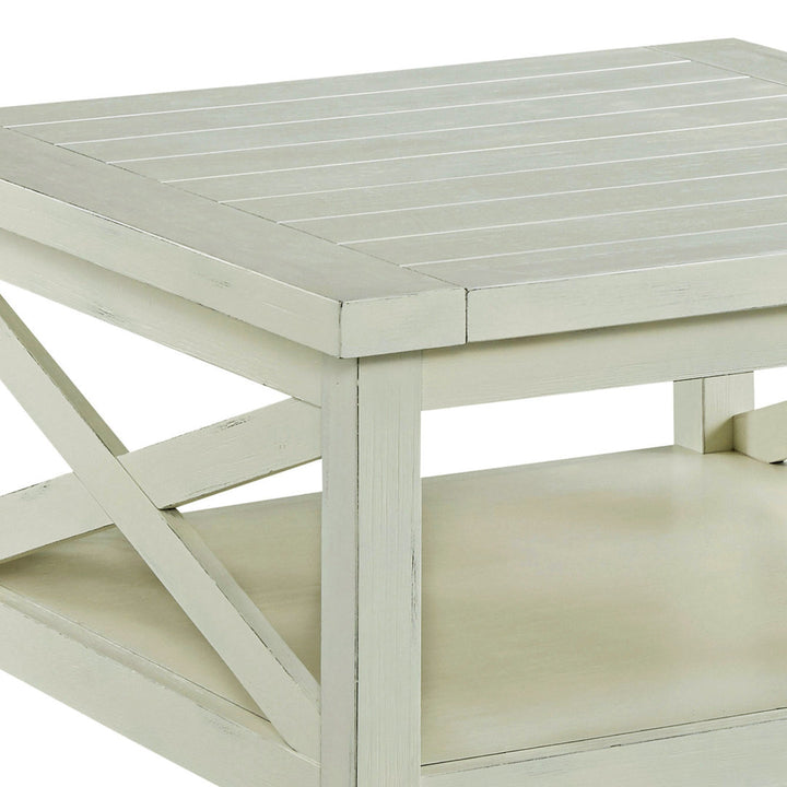 Lana Cross Legs Coffee Table with Storage Sand & Stable™