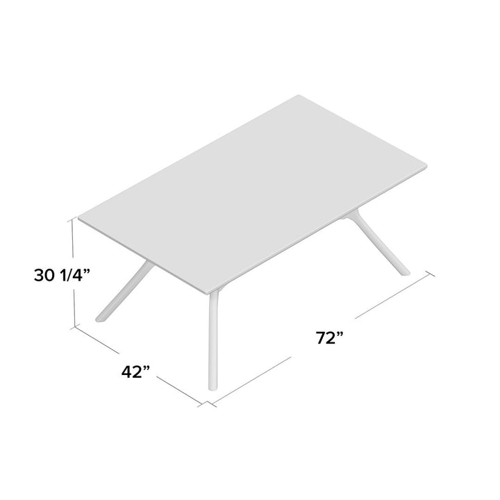 Alxander Trestle Dining Table Latitude Run®