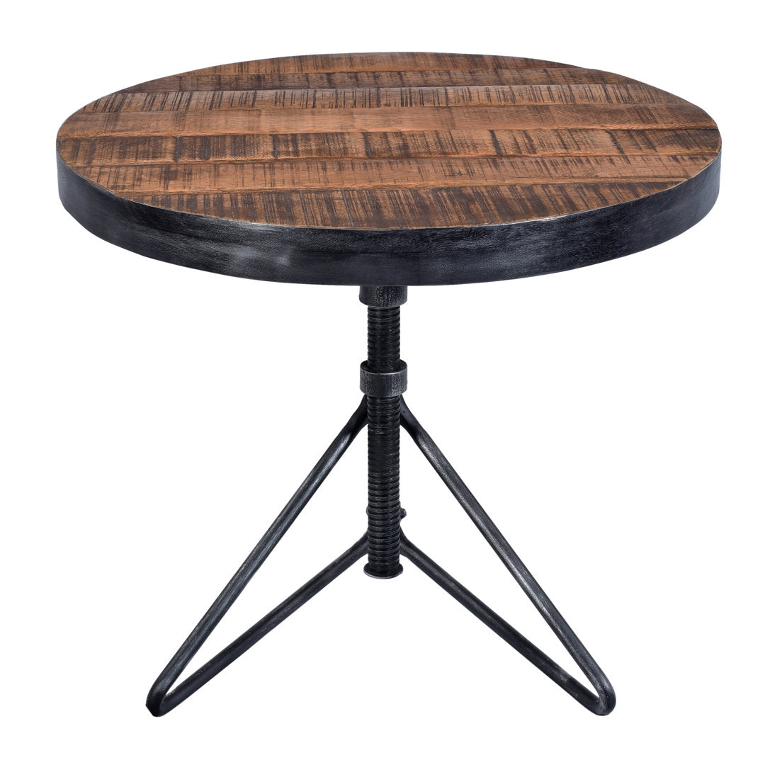 Grasha Solid Wood Pedestal End Table Williston Forge