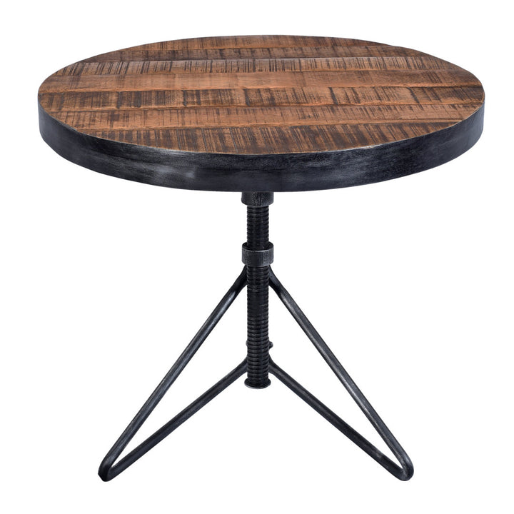 Grasha Solid Wood Pedestal End Table Williston Forge