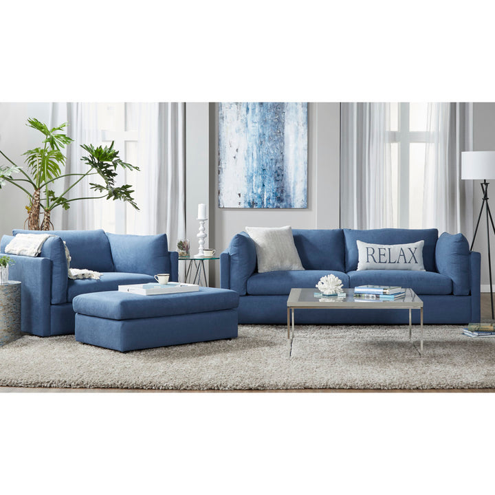 Montevallo 50.5" Wide Polyester Chair and a Half Wade Logan® Upholstery Color: Navy