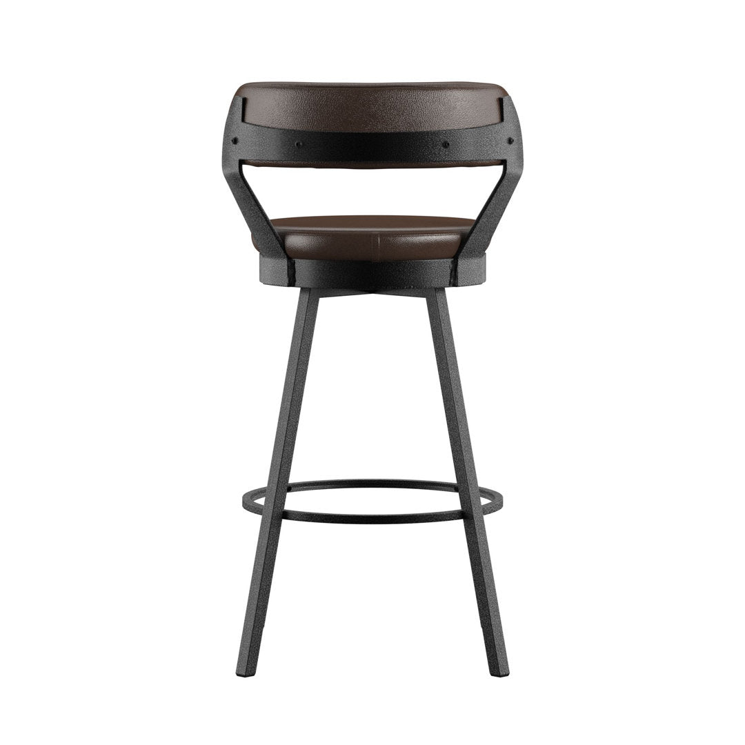 Berrin Bar & Counter Stool (Set of 2) Trent Austin Design® Upholstery: Brown, Seat Height: Bar Stool (30.3" Seat Height)