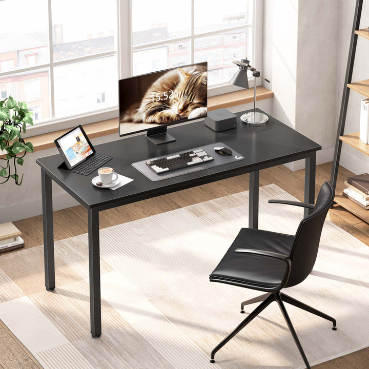 Rockett Desk Red Barrel Studio® Color (Top/Frame): Black/Black Size: 29.5" H x 63" W x 23.6" D