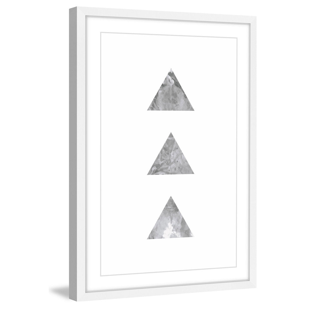 Tri' by Bryon White Framed Painting Print on Paper Marmont Hill Size: 45" H x 30" W x 1.5" D