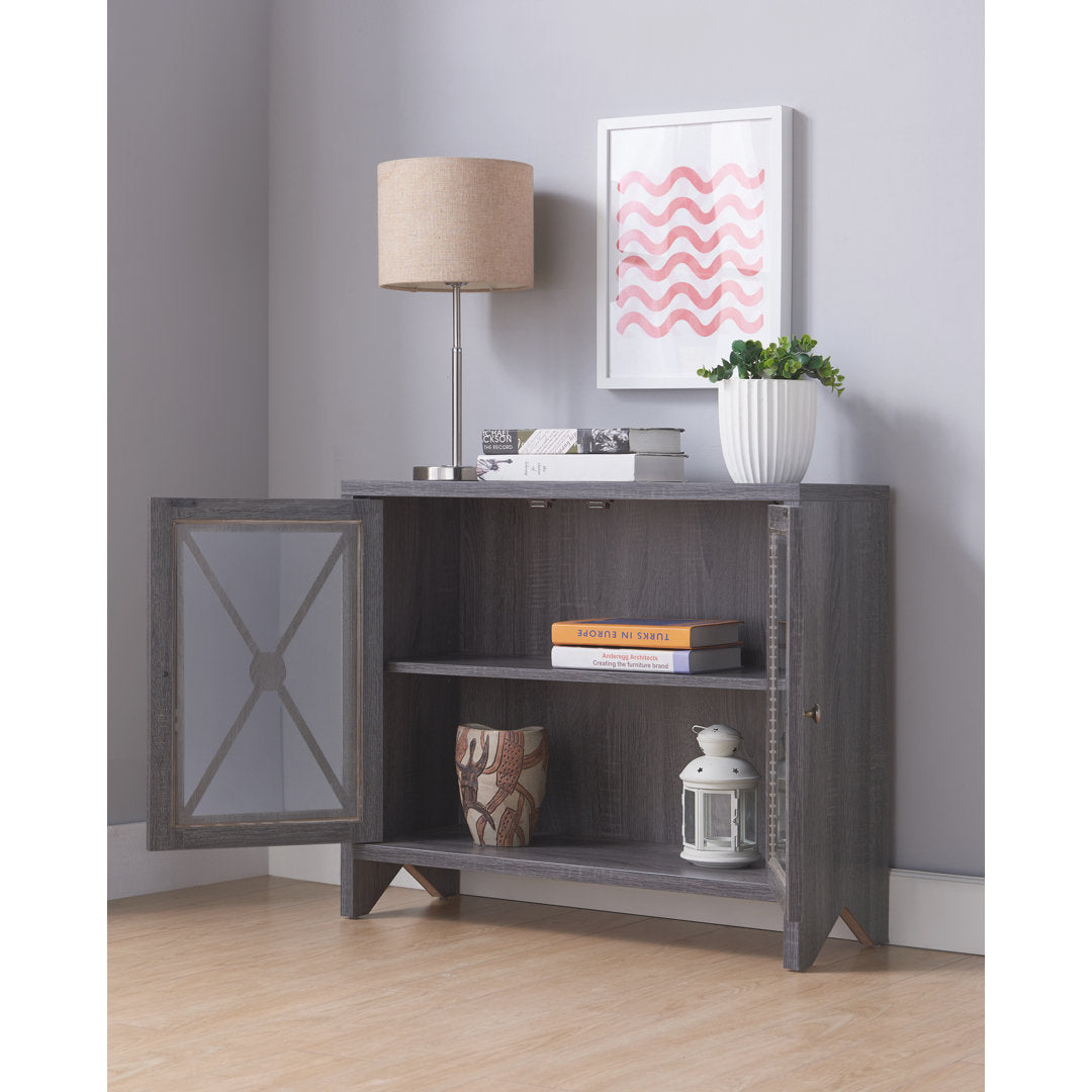 Oli 2 - Door Accent Cabinet August Grove® Color: Gray