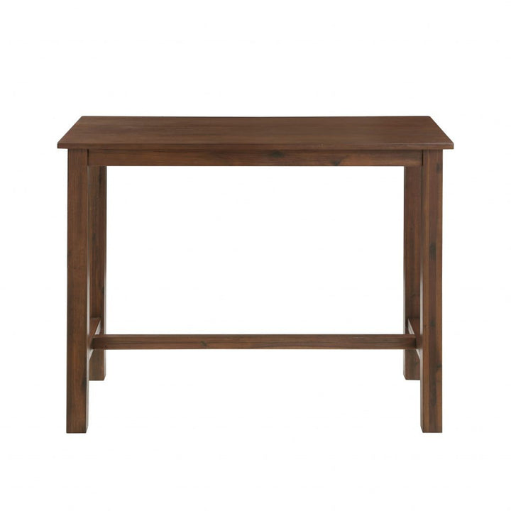 Colynn 4 - Person Counter Height Rubberwood Solid Wood Dining Set Dakota Fields Color: Chestnut Wire-Brush