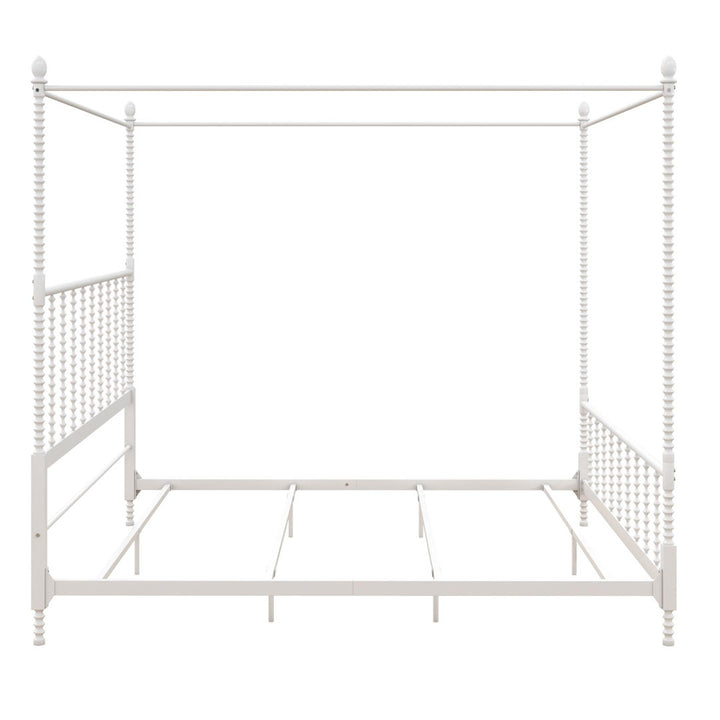 Frankie Low Profile Canopy Bed Kelly Clarkson Home Color: White Size: Queen