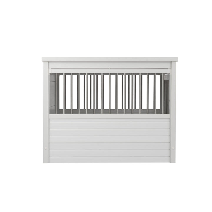 Southwick ECOFLEX® Furniture-Style Dog Crate – End Table Design Archie & Oscar™ Color: Antique White Size: Large (28" H x 24" W x 35.4" D)