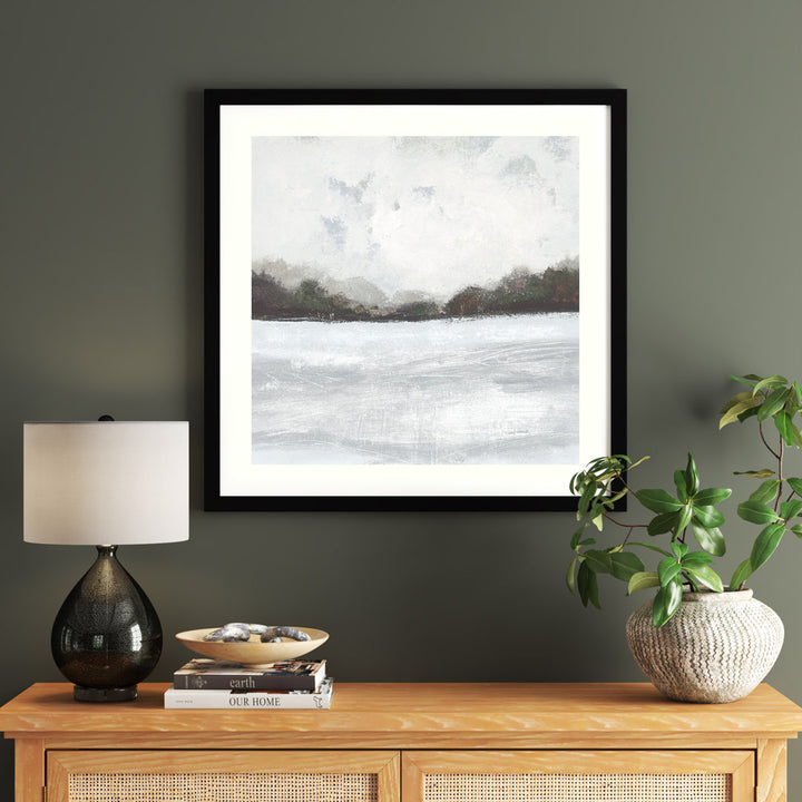 This Place IV Neutral - Picture Frame Painting Print on Paper Joss & Main Size: 33" H x 33" W Format: Black Framed Paper