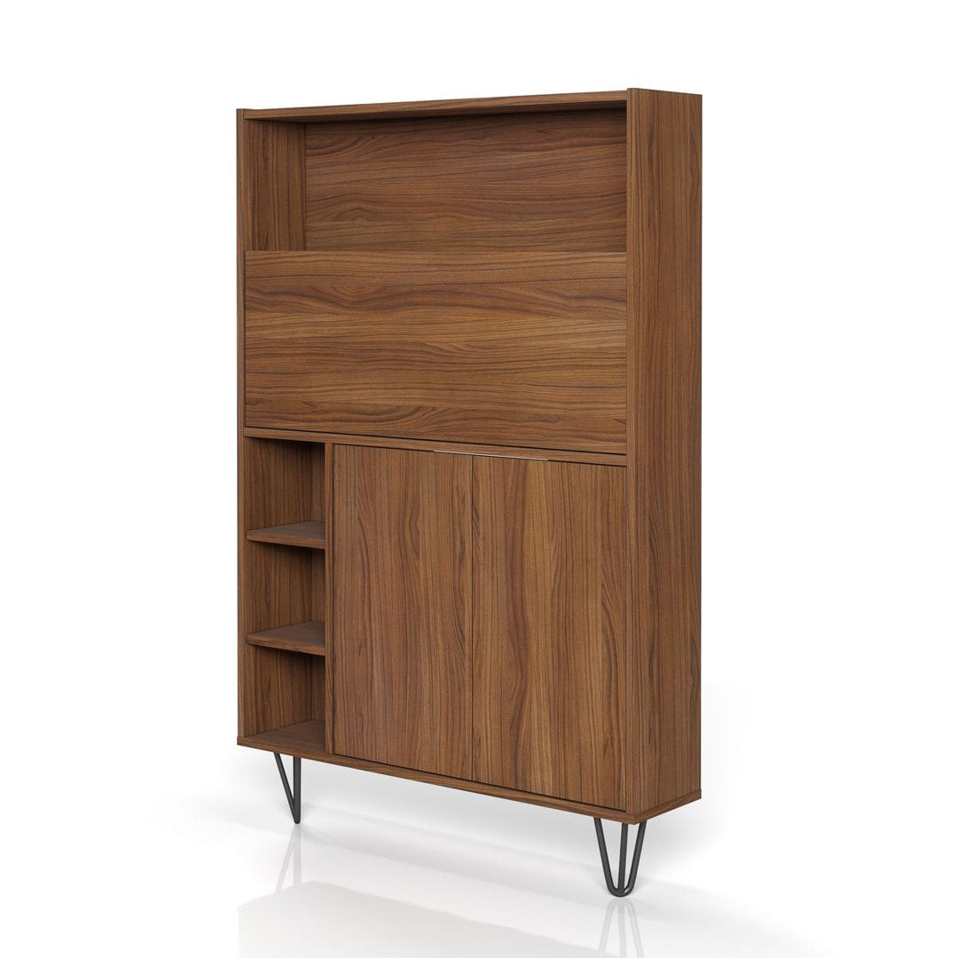 Barta Secretary Desk Wade Logan® Color: Walnut