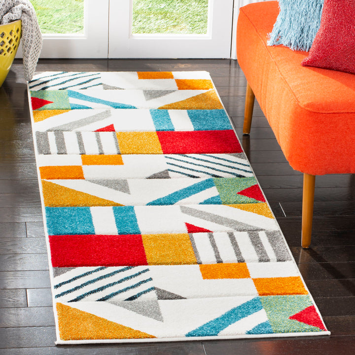 Garima Performance Geometric Rug Ivy Bronx Rug Size: Runner 2'3" x 14'