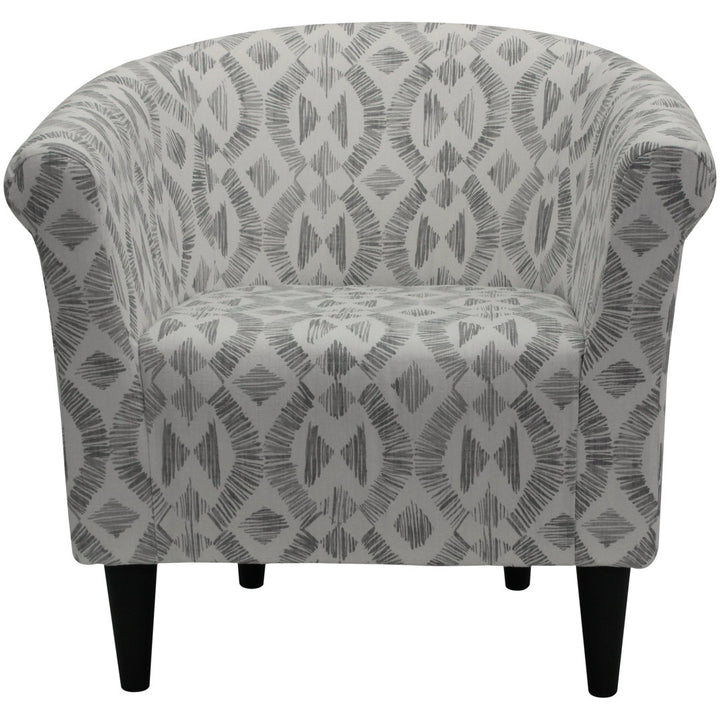 Liam 31.5" W Barrel Chair Zipcode Design™ Fabric OR Leather Type: Light Gray Microfiber/Microsuede