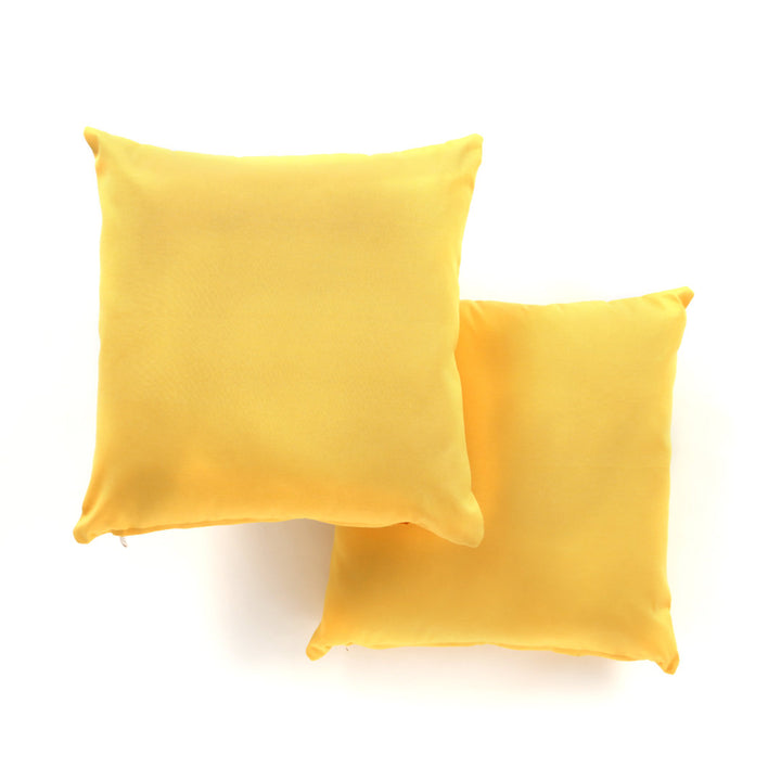 Square Pillow Cover & Insert (Set of 2) Blazing Needles Color: Yellow