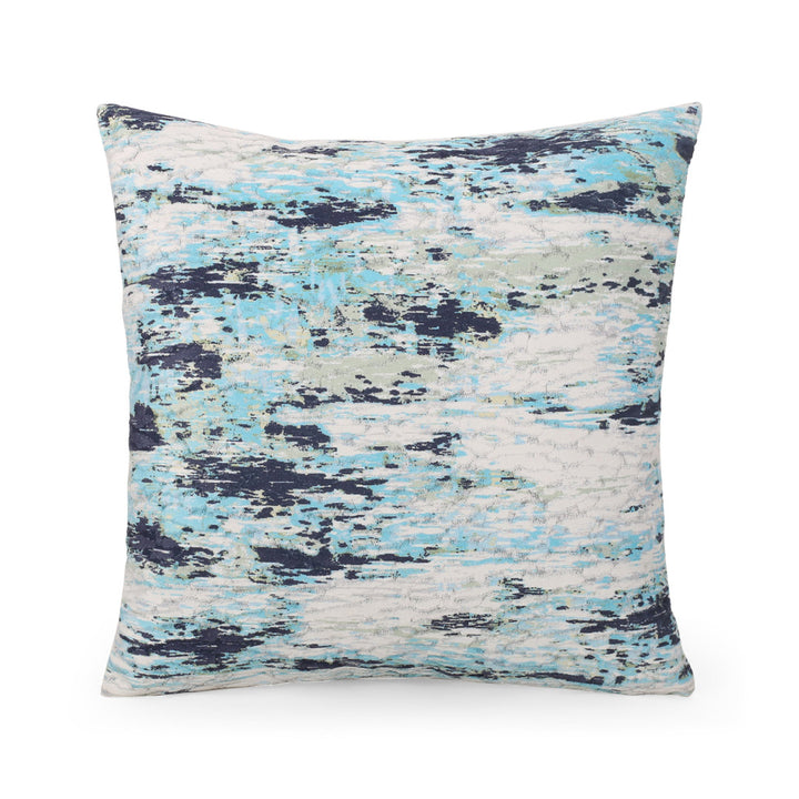 Jordana Square Pillow Cover & Insert Le Pouf Color: Teal