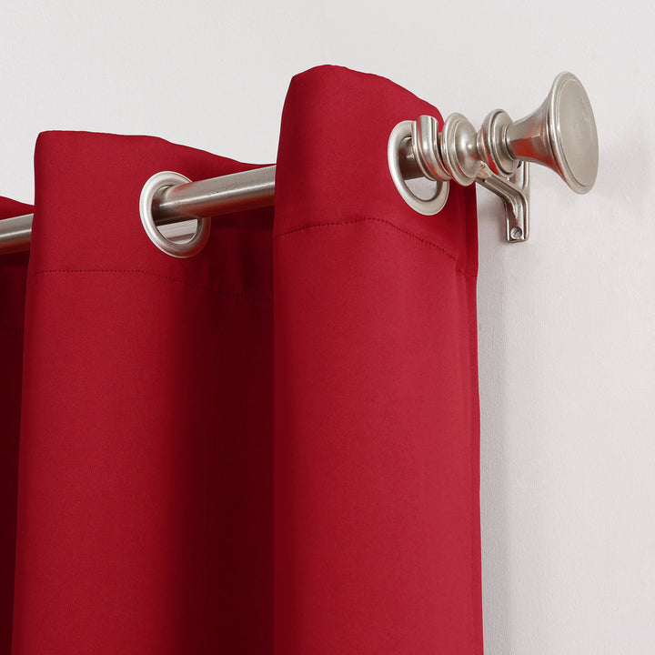 Wayfair Basics Blackout Grommet Curtain Panel Wayfair Basics® Curtain Color: Red Size per Panel: 40" W x 54" L