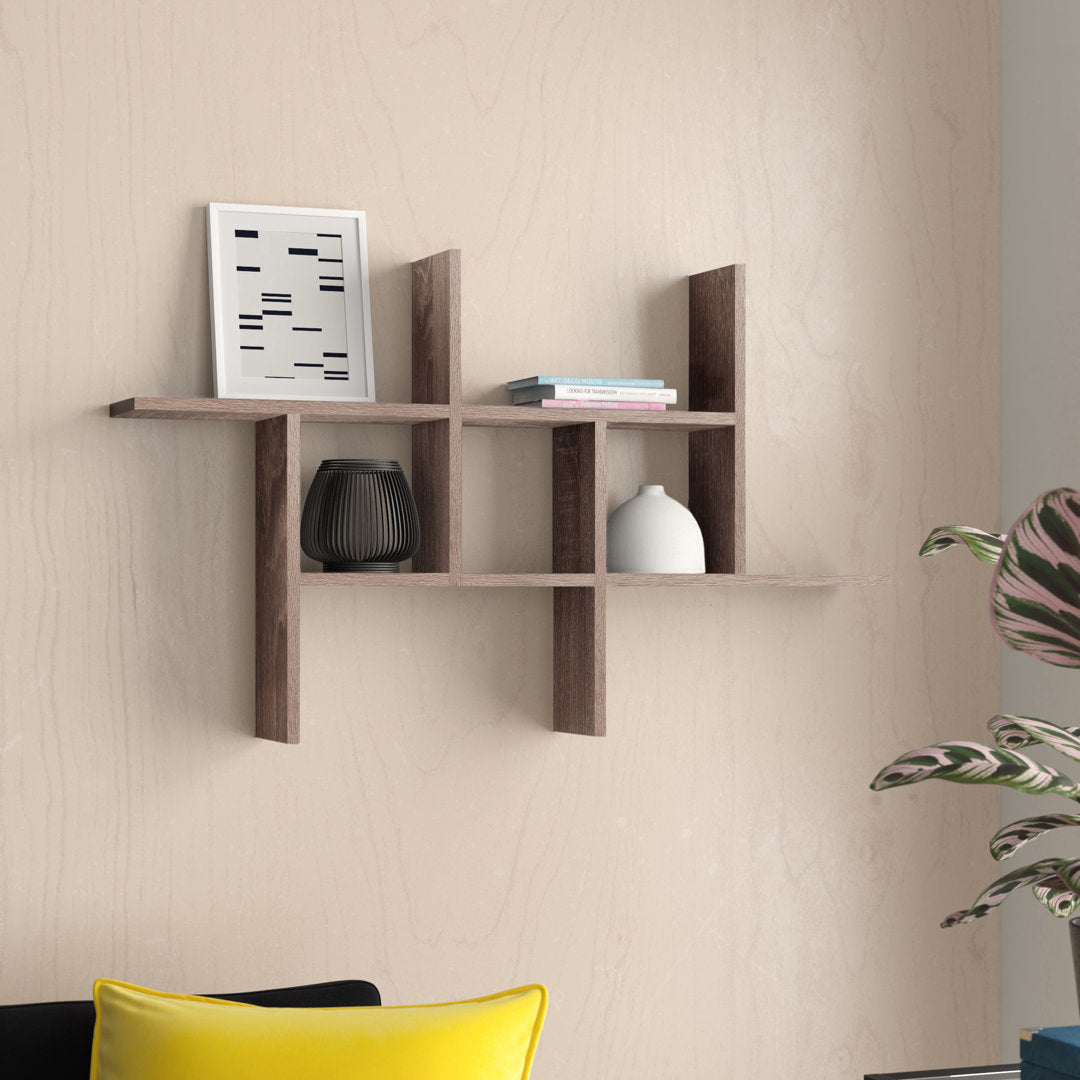Suffield 4 Piece Accent Shelf Zipcode Design™ Finish: Weathered Oak