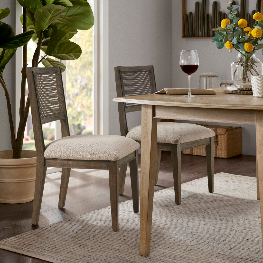 Centennial Cane Back Dining Side Chair (Set of 2) Kelly Clarkson Home Color: Brown