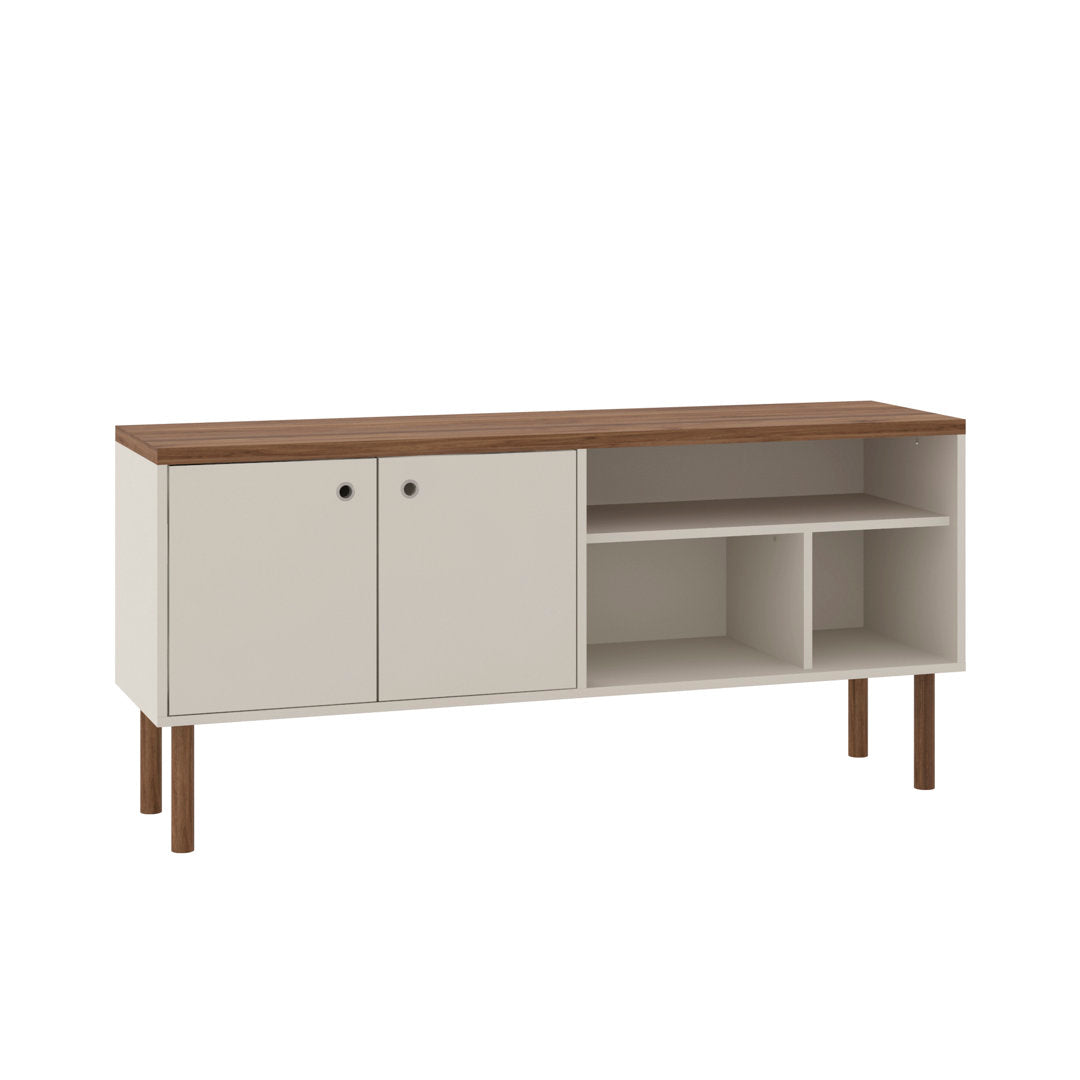 Maplesville TV Stand for TVs up to 50" George Oliver Color: Off White/Nature